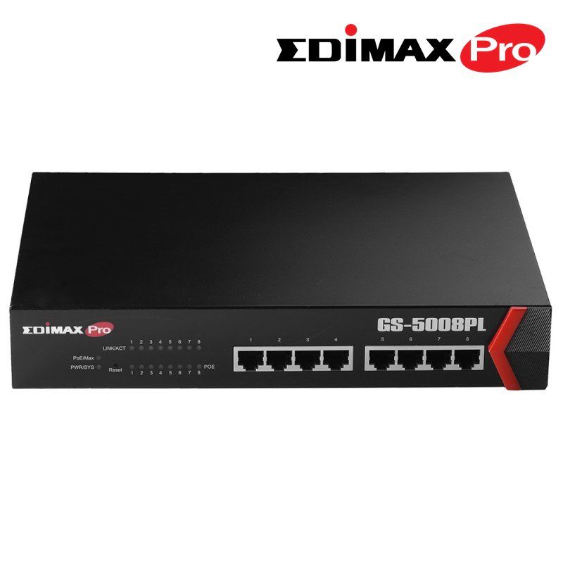 Edimax Pro Switch 8xgb Poe Web Smart 150w